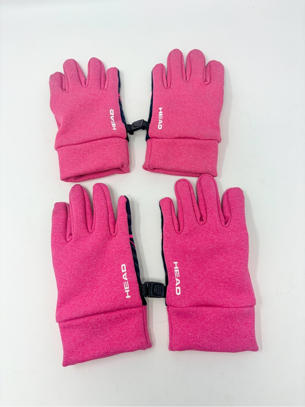 Head Kids Touchscreen Winter Gloves Mittens Pink Medium Very Good Cond Set of 2